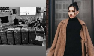 Hoa hậu Đỗ Thị Hà chuẩn bị 7 vali hành lý, ngày về Việt Nam đã rất gần