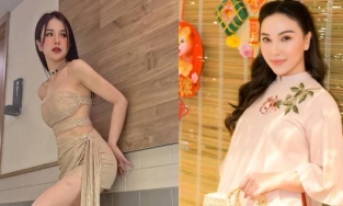 Đối lập với Diệp Lâm Anh, Quỳnh Thư bất ngờ hóa 'gái ngoan' diện áo bà ba đón Tết