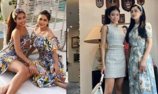 Nhan sắc rich kid Tiên Nguyễn bị lu mờ khi đứng chung khung hình với mẹ