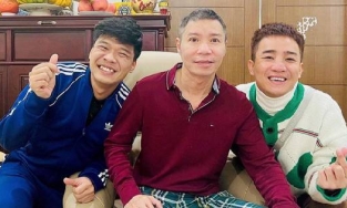 Nam Tào - Bắc Đẩu thế hệ F2 đến thăm NSND Công Lý