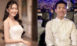 Lan truyền thiệp cưới của Đoàn Văn Hậu và Doãn Hải My