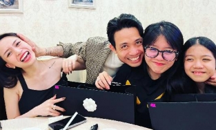 Minh Nhựa lần đầu tiên khoe 3 cô con gái với người vợ cưới năm 16 tuổi