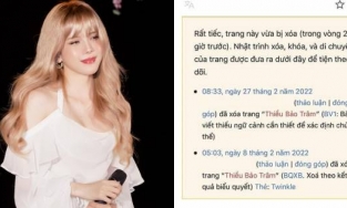 Thiều Bảo Trâm bị 'bay màu' trên Wikipedia