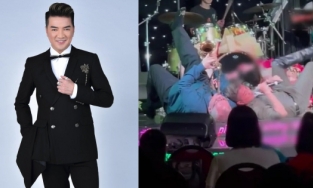 Đàm Vĩnh Hưng bị phản ứng khi vừa hát vừa nằm lên người nam nhạc công 