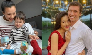 Gia đình Hoàng Oanh đoàn tụ sau khi vướng tin đồn hôn nhân trục trặc