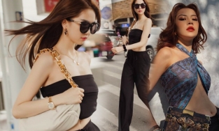 Ngọc Trinh, Chi Pu và nhiều sao nữ Việt 'điểm danh' trend quấn khăn làm áo