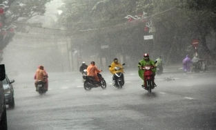 Bão số 14 Krovanh đã suy yếu thành áp thấp nhiệt đới