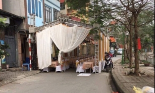 Chính thức cấm dựng rạp cưới trên đường