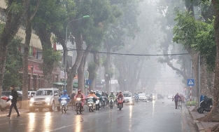 Thời tiết 1/2: Bắc Bộ trời nhiều mây, có mưa nhỏ, trời rét