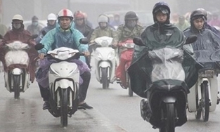 Thời tiết 2/3: Do ảnh hưởng của không khí lạnh, khu vực miền Bắc có mưa dông