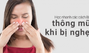 Cách làm thông mũi khi bị nghẹt dễ nhất