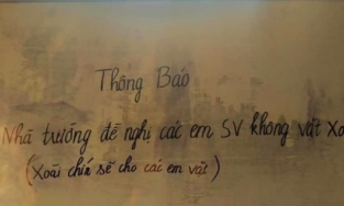 Nhà trường yêu cầu sinh viên làm một việc mà ai đọc xong cũng phì cười