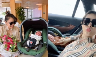 6 ngày sau khi đi đẻ 1 mình, Quế Vân đã diện đồ mát mẻ ra đường