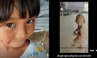 Dù bị mẹ đánh vì ngã xuống bùn, nhưng 'thần thái' của cô bé khiến cư dân mạng phấn khích, khuôn mặt sau khi rửa sạch mới ngỡ ngàng