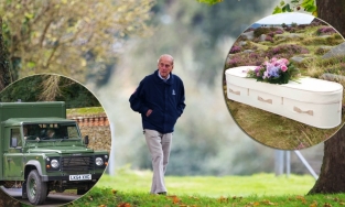 Tang lễ xanh của Hoàng thân Philip: Quan tài len và xe tang chạy bằng điện