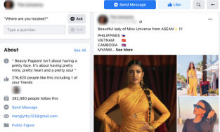 Bất ngờ xuất hiện fanpage Miss Universe giả mạo câu like khiến hàng trăm nghìn người mắc lừa vào bình chọn