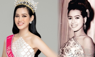 Hoa hậu Đỗ Thị Hà được phát hiện có 'chị em song sinh' cũng là hoa hậu đình đám trong lịch sử Miss Universe