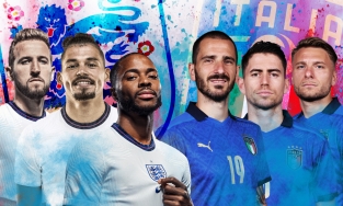 'Đọ' ngoại hình các tuyến giữa đội tuyển Anh và Ý: Bên nào giành chiến thắng chung cuộc?