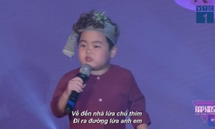 Lời Rap của thí sinh 5 tuổi trong tập 1 Rap Kids gây tranh cãi dữ dội