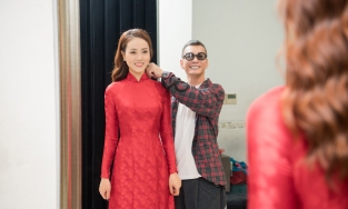 Vợ sắp cưới của Công Lý sẽ mặc bộ áo dài nào trong lễ ăn hỏi 