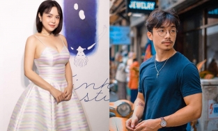 Học Huy Trần bế Ngô Thanh Vân, tình mới Thái Trinh bế thốc bạn gái lên hôn