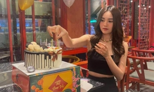 Ninh Dương Lan Ngọc lộ eo ngấn mỡ sau Tết, tạm xa vòng eo 54cm