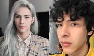 Chán tóc dài bạch kim, Denis Đặng khiến fan 'ngã ngửa' khi bất ngờ đổi sang tóc xoăn 'Lee Min Ho'