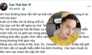 Cao Thái Sơn vội xóa status khẳng định có thể hát được loạt bản hit dù bị Nathan Lee mua độc quyền 
