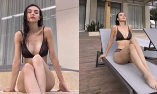 'Bông hồng lai' MLee diện áo tắm khoe vóc dáng quyến rũ, nuột nà