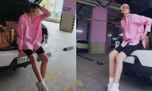 Ăn vận đơn giản, Thanh Hằng vẫn khoe được chân dài 1m12 nuột nà 