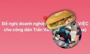 Trang 'Thông tin chính phủ' đề nghị doanh nghiệp bố trí công việc cho thanh niên 'bị phạt vì mua bánh mì'