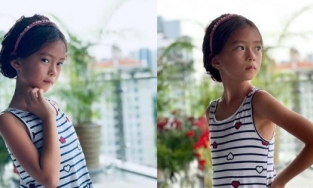 Ái nữ 7 tuổi nhà Đoan Trang khoe thần thái siêu mẫu  