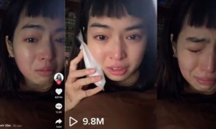 Khánh Vân 'Mắt Biếc' lên TikTok khóc nức nở thu về gần 10 triệu views 