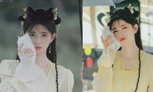 Tạo hình ngọt ngào của Cúc Tịnh Y trong phim cổ trang 'Hoa nhung'