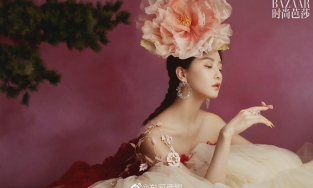 Lưu Thi Thi đẹp xuất thần trong bộ ảnh 'Mẫu đơn thi họa' của Bazaar