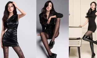 Học Dương Mịch cách 'hack' chân thon nuột nhờ vớ da đen