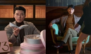 Lần đầu của Hyun Bin: Quảng cáo... giày nữ, khoe bờ vai thái Bình Dương 