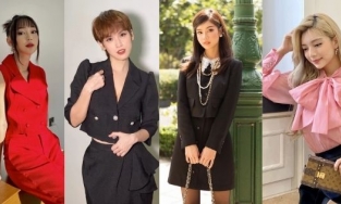 Dàn mỹ nhân dự show online của NTK Đỗ Mạnh Cường: Tú Vi khoe 'tóc tém', Hoàng Yến Chibi điệu đà