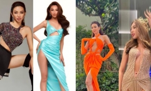 Netizen 'nín thở' vì độ hở của những trang phục Nguyễn Thúc Thùy Tiên trình diễn tại Miss Grand 2021