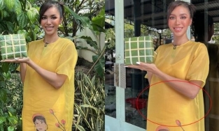 Minh Tú càng ngày càng to bụng sau khi công khai bạn trai ngoại quốc