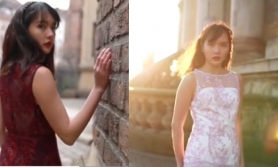 Hình ảnh Hải Tú ở Pháp 5 năm trước: Tóc dài, make-up đậm nhưng thần thái 'không phải dạng vừa'