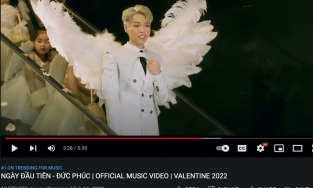 MV 'Ngày đầu tiên' của Đức Phúc 'càn quét' Top Trending YouTube trong nước và quốc tế