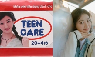 Cô gái trên bịch giấy ướt rẻ tiền phổ thông khắp Việt Nam hóa ra là đệ nhất mỹ nhân Cảnh Điềm 