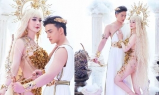 Lâm Khánh Chi hóa nữ thần 'hở bạo' e ấp cạnh trai trẻ giữa ồn ào ly hôn