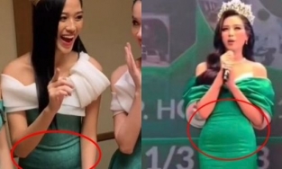 2 tuần trước thềm chung kết Miss World, Đỗ Thị Hà mang thai 'bé mỡ'