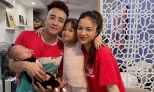 Bà xã 'Nam Tào' Đỗ Duy Nam bị stress đến mức vừa chăm con vừa khóc