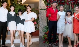 Con gái siêu mẫu Bình Minh mới 12 tuổi đã cao gần bằng bố, ngày càng xinh và có khí chất