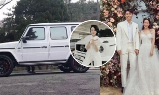 Siêu xe 'G63 Hiền Hồ' đổ bộ tại đám cưới của Son Ye Jin và Hyun Bin