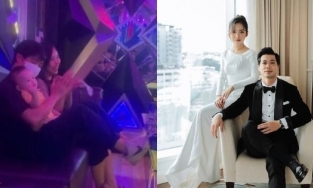 Con trai 8 tháng tuổi của Công Phượng lần đầu lộ diện