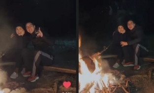 Nhà người ta check in resort sang chảnh, Tăng Thanh Hà và chồng tỷ phú lại lên núi đốt lửa cắm trại 